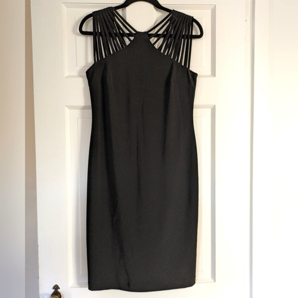 Joseph Ribkoff Dresses & Skirts - Vintage JOSEPH RIBKOFF black statement strap dress in size 8